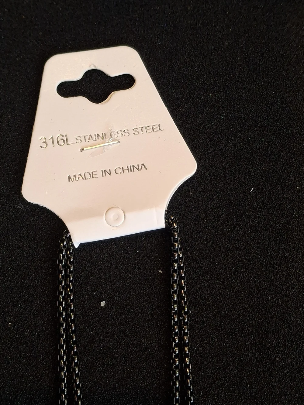 Prayer Cross Pendant Necklace in Black